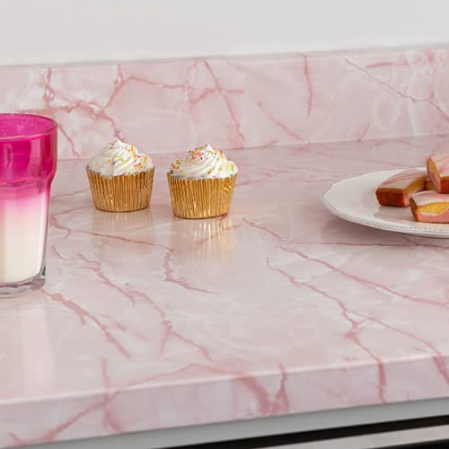 d-c-fix Marble Pink 67.5cm x 3m Self Adhesive Vinyl wrap for Doors & worktops