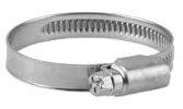 Gardena Schlauchschelle: Stahl-Schlauchklemme zur Schlauchbefestigung, Spannbereich 32-50 mm (1 1/4 Zoll), Bandbreite 9 mm, Schneckengewinde (7194-20)