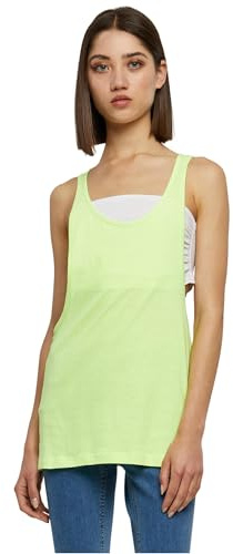 Urban Classics Damen Ladies Loose Burnout Tanktop, Neonyellow, L, TB462