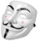Boolavard 2023 Neue V für Rache Maske mit Eyeliner Narice Anonymous Guy Fawkes Phantasie Erwachsene Kostüm Zubehör Halloween Maske