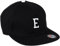 MSTRDS Unisex Letter Snapback E Baseball Cap, E Schwarz, Large