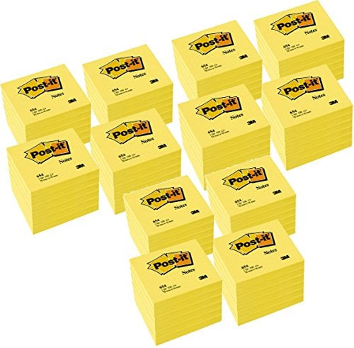 Post-It Haftnotizen Sparpack, 76x76mm, kanariengelb, 72 Blöcke zum Preis von 36