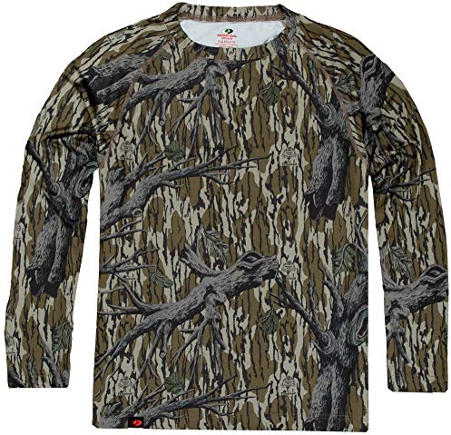 Mossy Oak herr Jaktskjorta för män, camo kläder, långärmad Långärmad (1-pack)