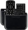 TotalMount Universal Remote Holder, TV/Table/Wall holder (two Remotes fits in the Holder, and 2 holders in package), black