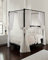ROYALE LINENS Vorhang Betthimmel Bettvorhang Set, Polyester, weiß, W 12 x L 13.5 (1 Panels)