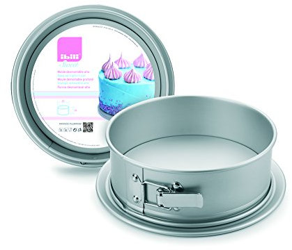 IBILI Molde Desmontable Alto ANODIZADO 20 CM, Stainless Steel, Gris, 20 x 20 x 8 cm