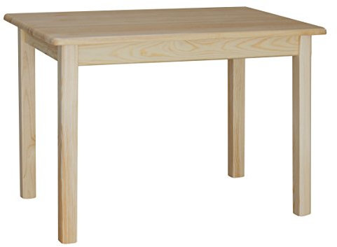 k koma Massiver Kiefernholztisch, Esstisch Kiefer lackiert – langlebige Schutzschicht 80 x 100 cm