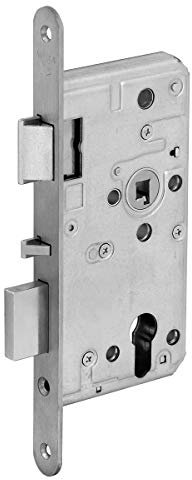 Selbstverriegelndes Panikschloss Zimmertür/Stahltür 72/65(55)/20x235 (DIN Links | Dorn 65 | Stulp 20x235 | 8mm Vierkant))
