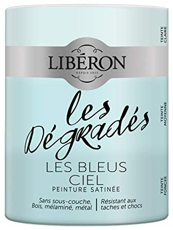 Libéron Peinture décorative, Les dégradés, Les Bleus Ciel, 600 ML