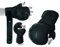 EVO Fitness Matte Black Leather MMA Gloves Muay Thai Martial Arts KickBoxing Grappling UFC Cage Fighting Sparring Training Mitts (Matte Black, Large)