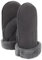 Rohn Moden Lammfell Handschuhe Arber echtes Merinolamm für Damen und Herren, Fäustlinge, Fausthandschuhe in Premiumqualität aus spanischem Merino grau Größe 7