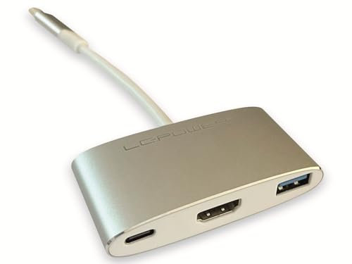 LC-Power C Hub 4-Port Verteiler mit USB3.0 5Gbit s Mehrfachstecker,100W USB-C,HDMI 4K@60hz Splitter für MacBook, Desktop PC und mehr LC-HUB-C-Multi-4