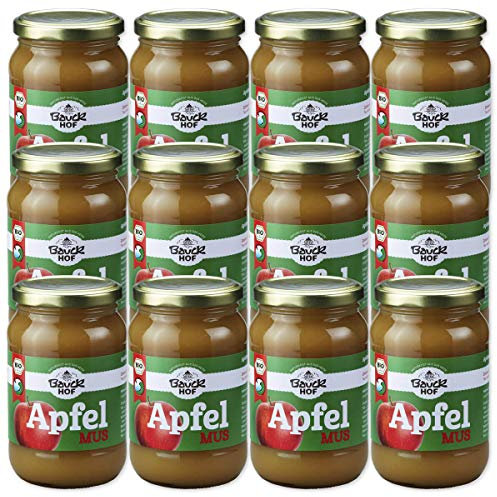 Bauckhof - Apfelmus gesüßt Bio - 360 g - 12er Pack
