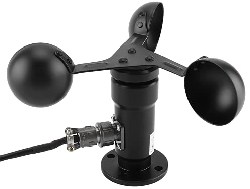 ciciglow Sensore di velocità del Anemometro a Prova di umidità 4-20 mA con Base Stabile per la misurazione del nelle stazioni meteorologiche in Serra