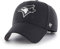 '47 Toronto Blue Jays MVP Mütze mit verstellbarem Klettverschluss, Schwarz / Weiß, schwarz, Einheitsgr��e