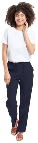 Armor-lux Hose Damen, aus Leinen, Regular Fit, Lässiger Stil, Bretonischer Stil