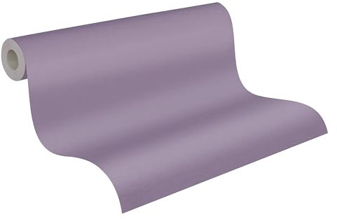 A.S. Création Vliestapete Strukturtapete - Uni Tapete 389039 in Lila - einfarbige Wandtapete für verschiedene Räume 10,05 m x 0,53 m