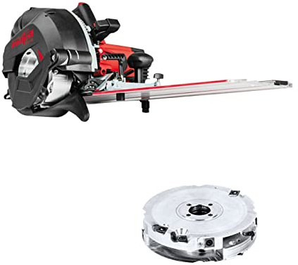 MAFELL Nutfräse NFU 50 (Fräsmaschine mit 2300 Watt Hochleistungsmotor, 50 mm Frästiefe, 22-40 mm Fräsbreite, Inkl. Führungseinrichtung L und Verstellnuter)