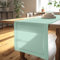 Encasa XO Tischläufer | Reine Baumwolle mit Hohlsaumdesign | Größe 32x150 cm | Mint Green - Maschinenwaschbar