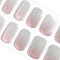DANNI & TONI Halb ausgehärtete Gel Nagelfolien (Blushing Reflection) Rosa Spiegel Gel Nagel Aufkleber, Halbgehärtete Nagelfolie Nagelsticker Wraps 28 Aufkleber