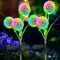 IGRARK Solarlampen für Außen Garten, 2 Stück Solarleuchten Gartendekoration mit Farbwechselnder LED Löwenzahn, IP65 Wasserdichte Solarblumenlampen für Terrasse Rasen Hof Außenbereich (Löwenzahn-bunt)