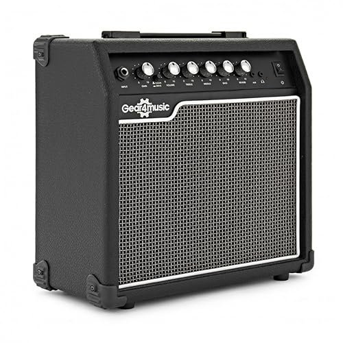 Gear4music 20w Übungsverstärker für E-Gitarre mit Reverb