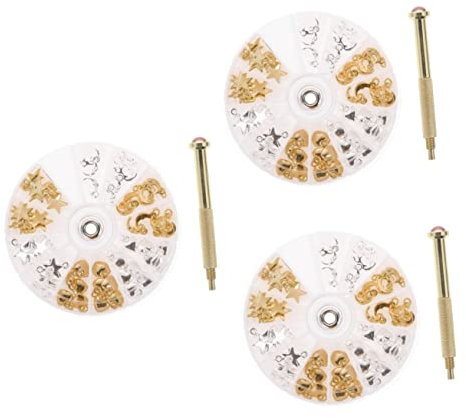 minkissy 3 Sets Nail Treatment Piercing Tool Dangle Nail Art Pendants Diy Pendant Decor for Home Salon