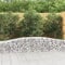 Camerina Gabionen mit Hochbogen 3 STK. 400x50x40/60cm Verzinktes Eisen Zaun Gabionen WasserzapfsäUle Garten Pflanzsteine Beton Garten Stapelbar Gabionenzaun Gabionen