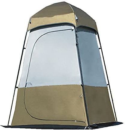 Tent Camping Toilet TentPortable Pop Up Shower Privacy Tent Protection Sun Shade Windproof Sun ShelterChanging Dressing Fishing Bathing Storage Room Tents 160 * 160 * 240CM