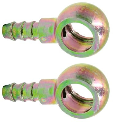 MACHSWON 2pcs ID Hose Barb 12mm Banjo Fitting 1/4 6mm Fuel Line Adapter for Motorcycle Car