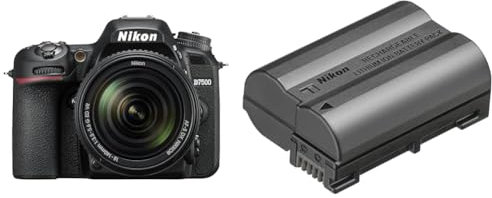 Nikon D7500 - Reflex numérique + AF S DX NIKKOR 18-140 VR + NIKON Batterie Rechargeable Haute capacité Lithium-ION EN-EL15c