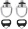 NQEUEPN 2pcs Camera Neck Strap Screw Holders, Stainless Steel Lug Ring Camera D Ring Camera Neck Strap Screw Holder with Triangle Split Rings Compatible for Fujifilm Lecia Nikon D-SLR Camera