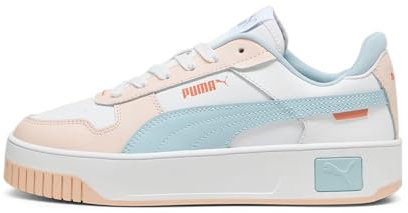 PUMA Women Carina Street Sneaker, PUMA White-Frosted Dew-Island Pink, 5 UK