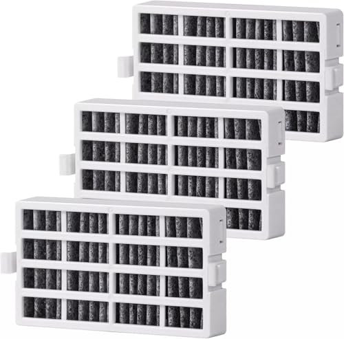 Fugedox 3 cartucce di ricambio per filtro dell'aria del frigorifero W10311524 AIR1 per frigorifero Whirlpool, adatte anche per 2319308, W10335147, W10335147A, W10315189, filtro aria FreshFlow