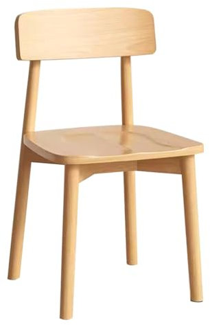 KITCISSL Esszimmerstuhl Vintage Holz Sessel Esszimmer Schreibtisch Stuhl, Sessel Wohnzimmer Stühle Esszimmer Stuhl Holz Btirostuhle Rückenlehne für Küche, Schlafzimmer, Balkon (Color : Light Brown A)