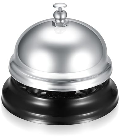 Metal Game Front Reception Call Bell for Schools, Dinner, Hotel, Restaurant, Kitchen - Silvery
