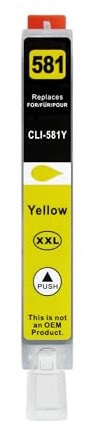 1 XXL Druckerpatrone kompatibel zu CLI-581 Y Gelb für Canon PIXMA TS705 TS6150 TS6250 TS6350 TR7550 TR8550 TS8150 TS8250 TS8350 TS9150 TS9550 TS6151 TS6251 TS6351 TS8151 TS8152 TS8251