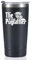 Onebttl Pug Gifts for Pug Lover, The Pug Father, Father's Day Pug Tumbler, Pug Cup for Men Dog Dad, Dog Owner, 590ML Travel Mug, Black