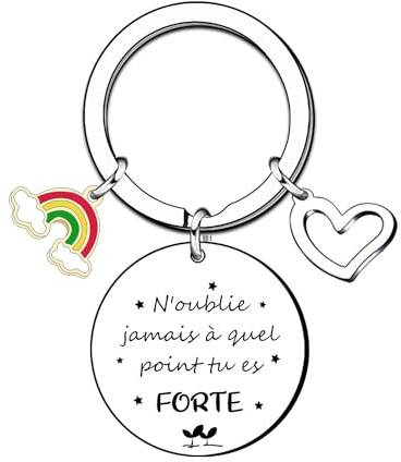 LUODAN Cadeau Amis Amitié Porte-clés pour Meilleure Amie, Porte Clef Personnalisé pour Meilleur Amis, Cadeau Anniversaire Amie soeur