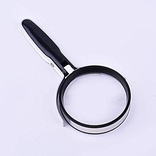 DDNGEJ Lupe 2X, 4X 75MM Super hohe Klarheit Leichte Handlupe zum Lesen von Karten Lupe