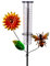 VEWOGIFT Bee Regenmesser für den Außenbereich, gefrierfester Regenmesser mit 17,8 cm Kunststoffrohr, Metall-Sonnenblumen-Dekopfahl für Garten, Hof, Messung von Niederschlag