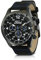 Ford Basic Armbanduhr Chronograph mit Lederarmband 10 ATM