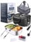 Buddew Electric Lunch Box 80W Lunch Heater for Adults, 12/24/110-230V Portable Food Warmer for Travel & Work, 1.5L, Loncheras para Hombres de Trabajo (Black)