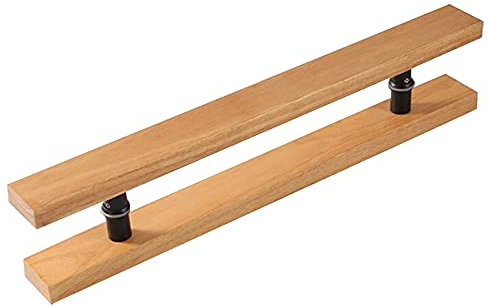 SmPinnaA Innengriffe Aus Holz Für Scheunentore, Großer Türgriff Für Vordertür/Schiebetür, Robuster Eingangstürgriff, Doppelseitige/Einseitige Installation,Style1-80cm