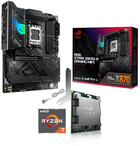Aufrüst-Kit Bundle Ryzen 7 7700 Prozessor, 32 GB DDR5, ASUS ROG Strix X870-F Gaming WiFi Mainboard, be Quiet! Pure Rock Slim 2 (zusammengebaut inkl. Bios Update + Funktionskontrolle)