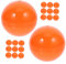 Alipis 25 Pièces Boule De Loterie Ballon Gonflable Capsules De Boules De Gomme Boules De Piscine à Balles Étoiles Balles De Pong en Gros Bière-Pong Piscine à Balles en Mousse Orange PVC