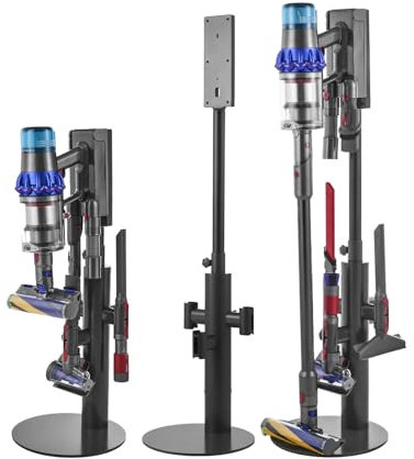 VEVOR Staubsaugerständer 130 cm, kompatibel mit Dyson V7 V8 V10 V11 V12 V15 SV10 SV12 SV14 SV18 SV21 Standstaubsaugern & Zubehör, Staubsaugerständerhalter mit 3 Clips & höheneinstellbar