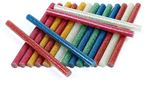 Alipis 100pezzi Stick Colla Glitterata Caldo Stick Colla Colorati Per Uso Quotidiano Su Plastica Legno Carta Vetro Adesivo e Flessibile Per Lavori Artigianali e Decorazioni