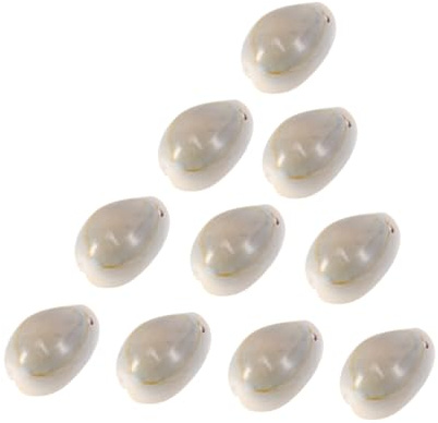 50 Stück Muschelanhänger Selbstgemacht für Ohrringe und Halsketten | Conch Shell, Glatt Verarbeitet, 1, 6cm Format, für Bastelprojekte und Hängende Dekoration