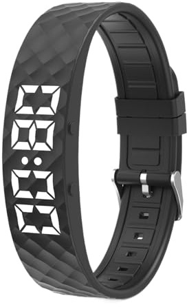 Opdestn Wecker in Armbandform - Uhr Als Tragbares Wearable Mit Stillem Timer | Vibrierendes Alarm Armband Einstellbar | Für Frauen, Männer, Erwachsene, Mädchen, Kinder, Senioren Und Ältere Menschen